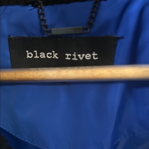 Black Rivet Blue and Black Jacket - Picture 2 of 3
